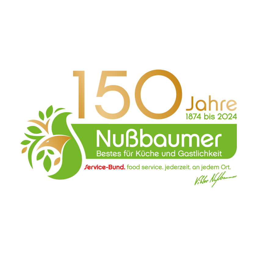 Nußbaumer 150 Jahre Jubiläumslogo