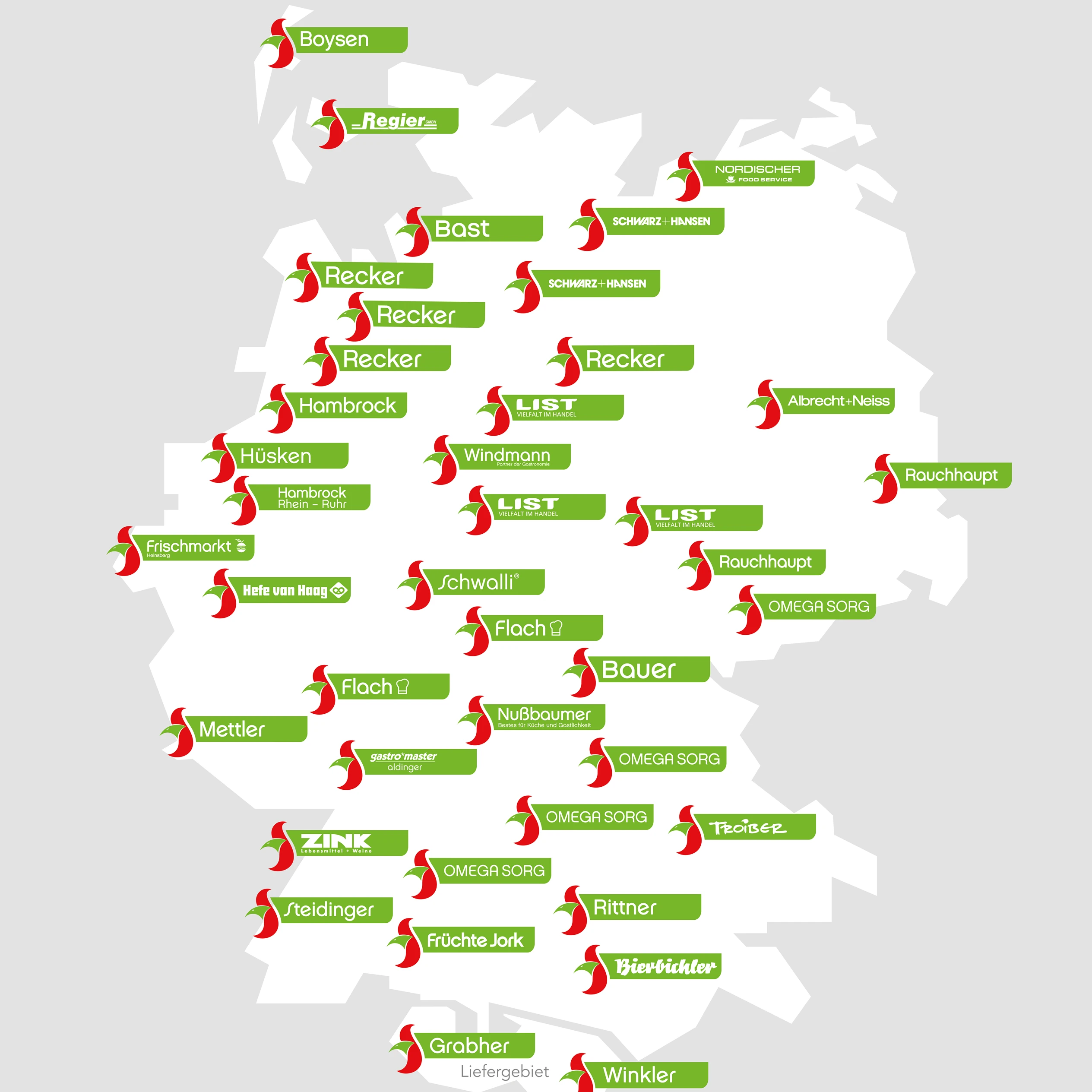 Service-Bund Jobs Service-Bund Standorte auf einer Karte