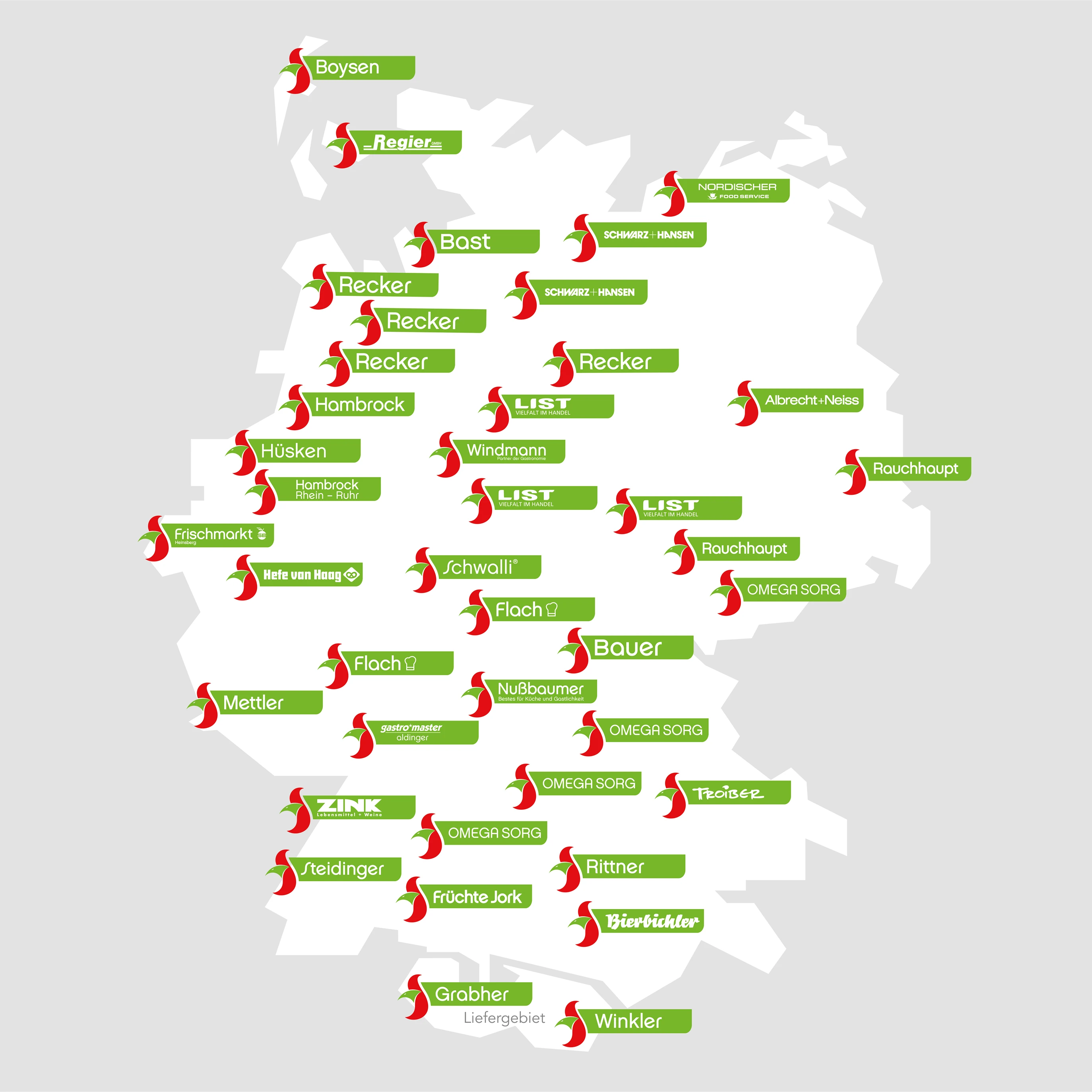 Service-Bund Jobs Service-Bund Standorte auf einer Karte